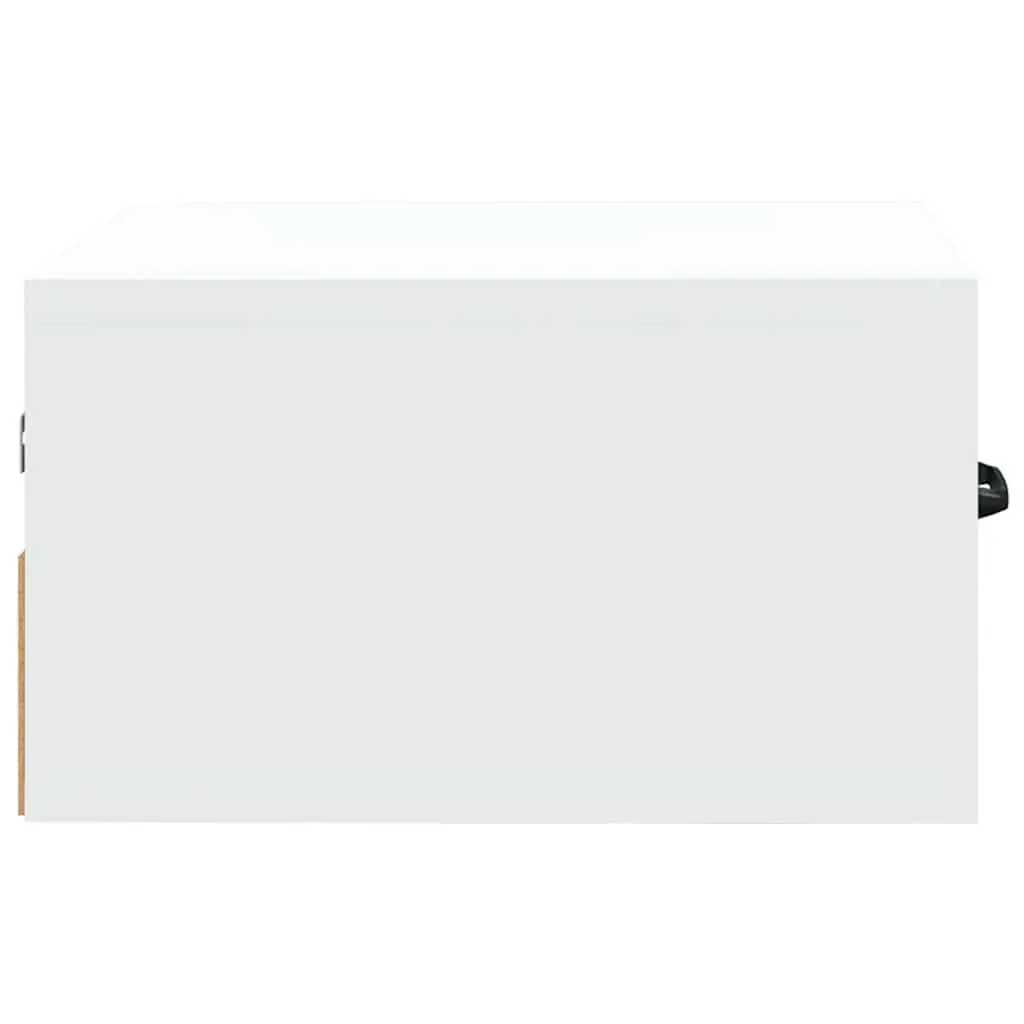 Wall-mounted Bedside Cabinets Set White Floating Night Stands 35 x 35 x 20 cm
