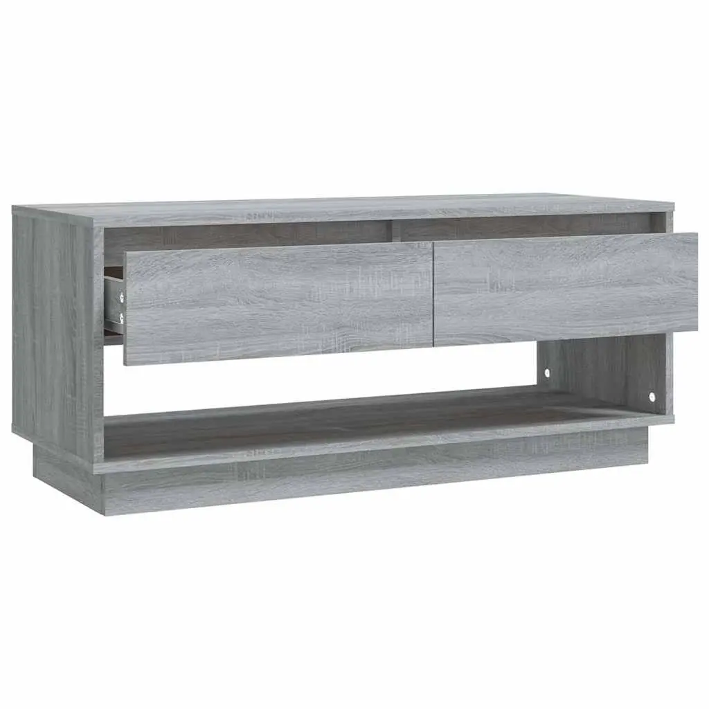 TV Cabinet Grey Sonoma Engineered Wood Lowboard 102 x 41 x 44 cm