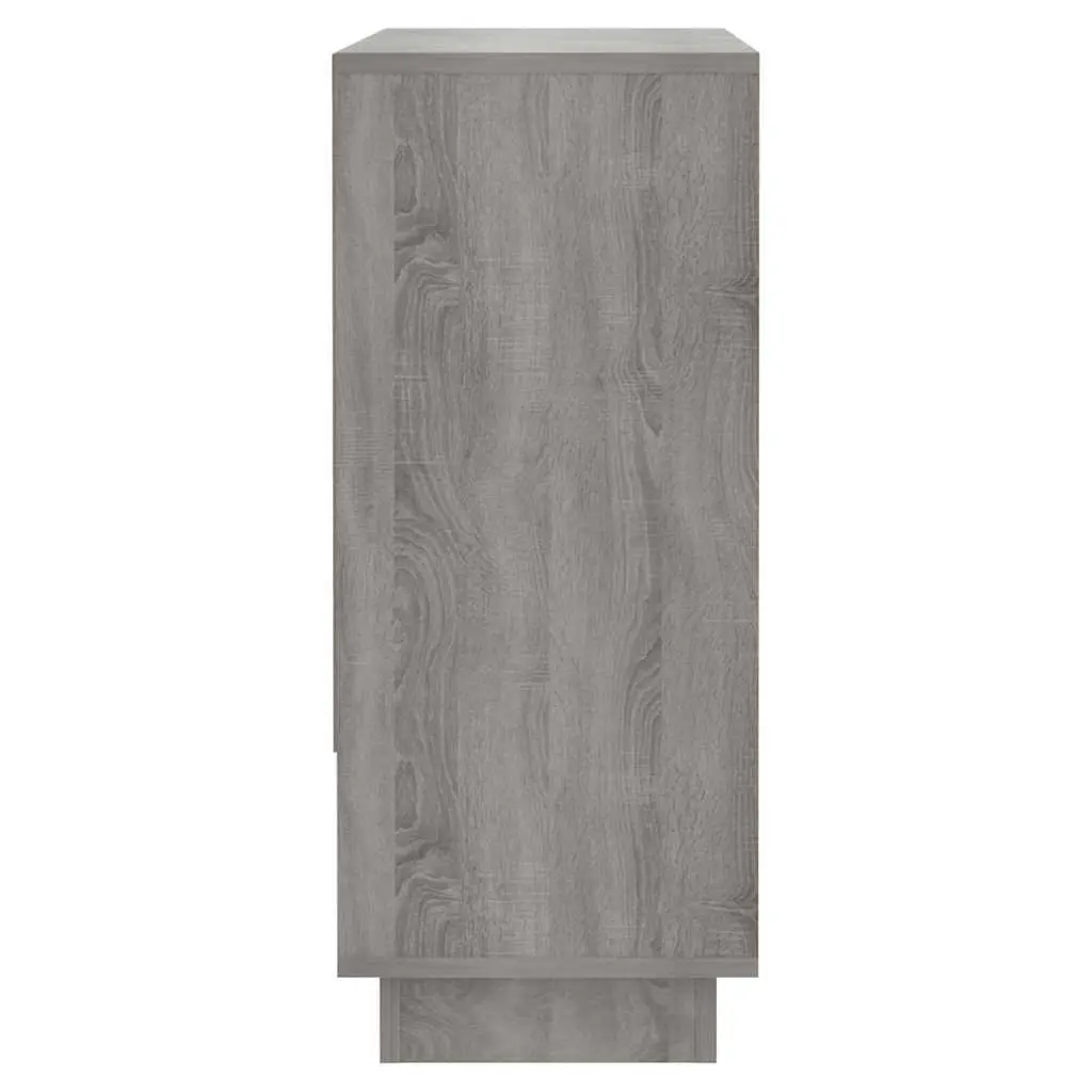 Sideboard Storage Cabinet Grey 97x31x75cm 3 Door Buffet Cupboard Display Unit