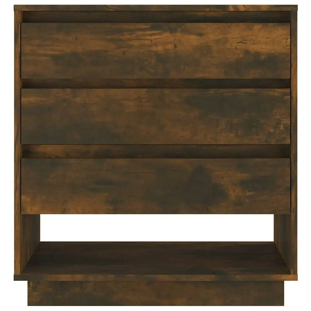 Brown Sideboard with 3 Drawers and Top Compartment