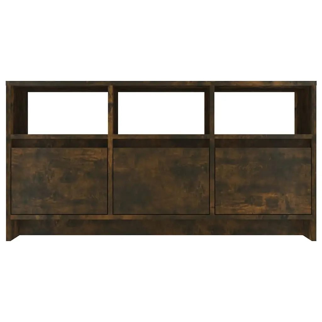 TV Cabinet Brown Lowboard 102 x 37.5 x 52.5 cm 3 Drawers 3 Compartments