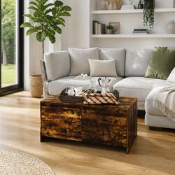 Coffee Table with Storage Drawers Modern Design Living Room Accent Furniture