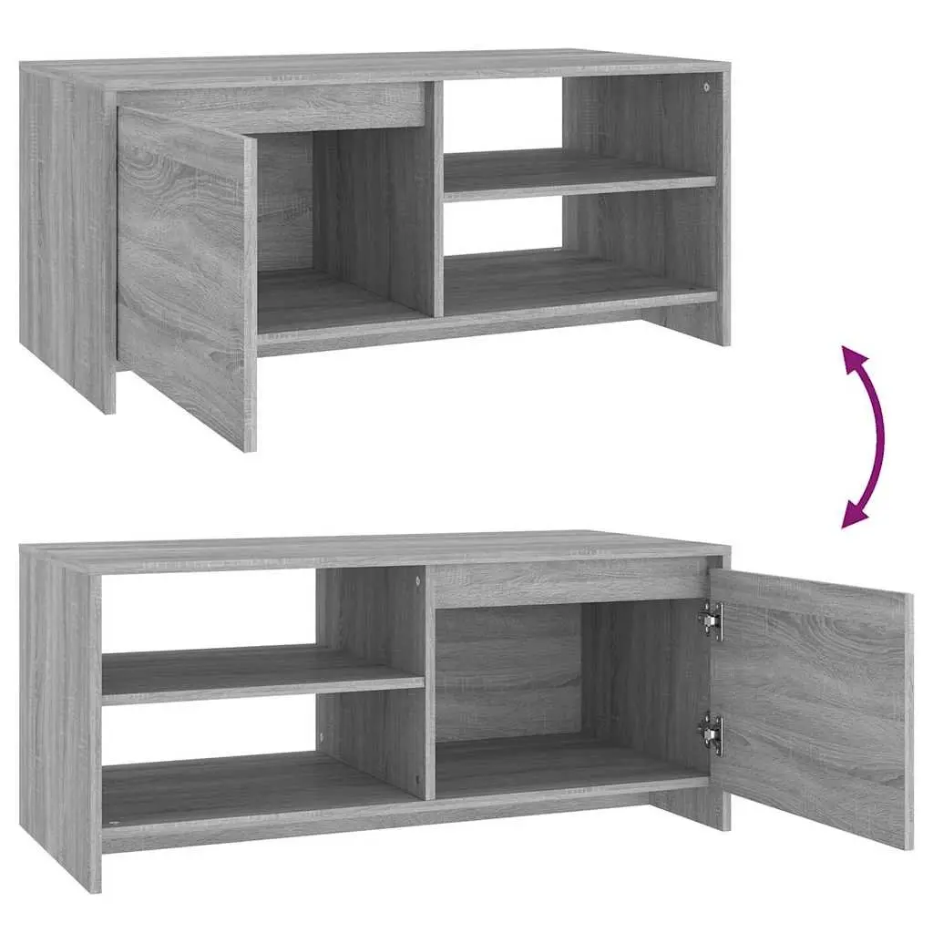 Coffee Table Grey Modern Living Room Accent Furniture 102L x 50W x 45H cm