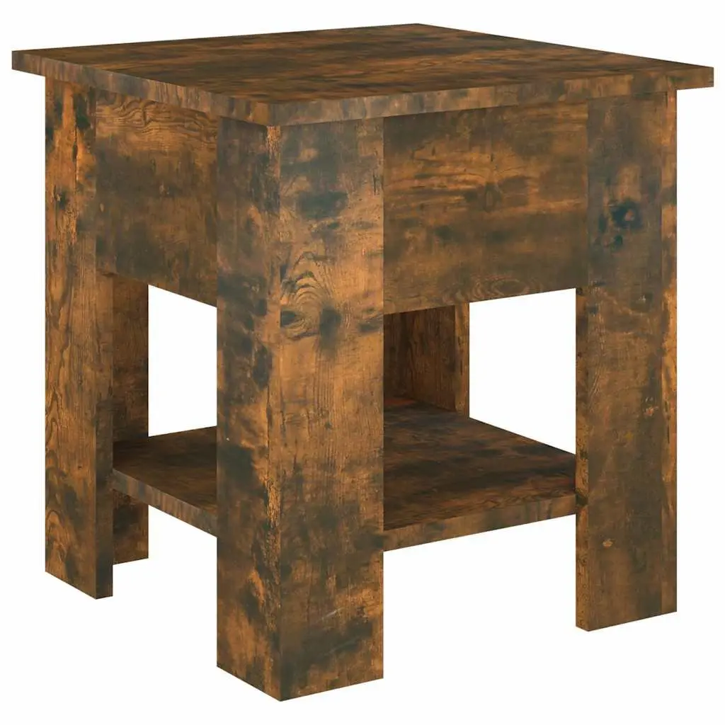 Brown Coffee Table with Storage Shelf