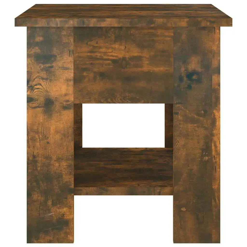 Brown Coffee Table with Storage Shelf