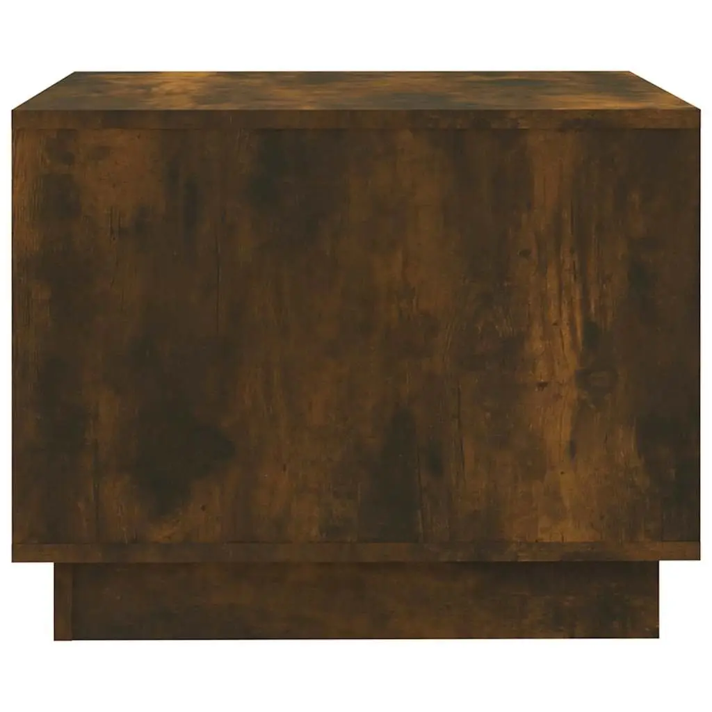 Coffee Table Brown Engineered Wood Modern Living Room Accent Storage Shelves