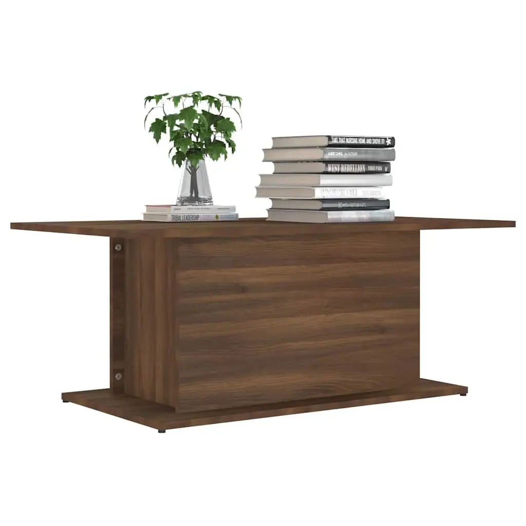 Brown Oak Coffee Table
