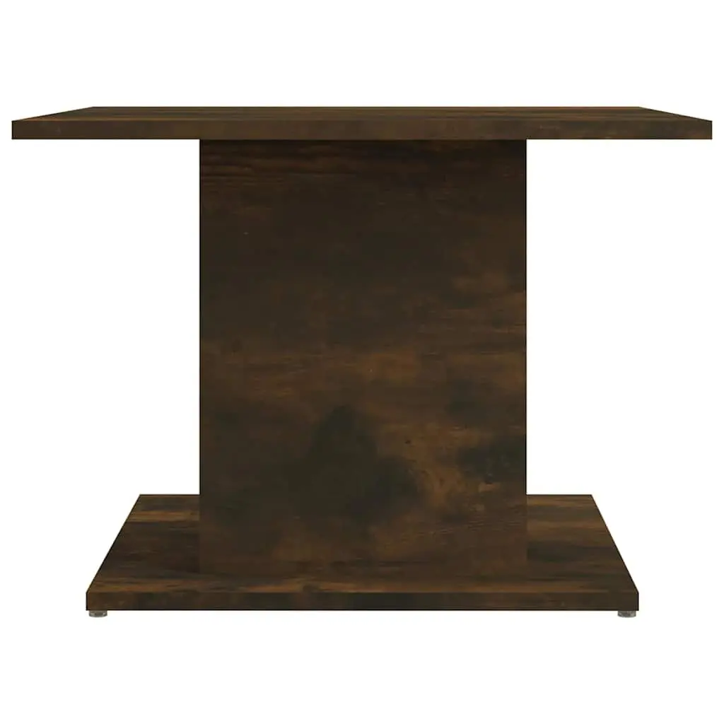 Coffee Table Smoked Oak Brown Engineered Wood 55.5 x 55.5 x 40 cm