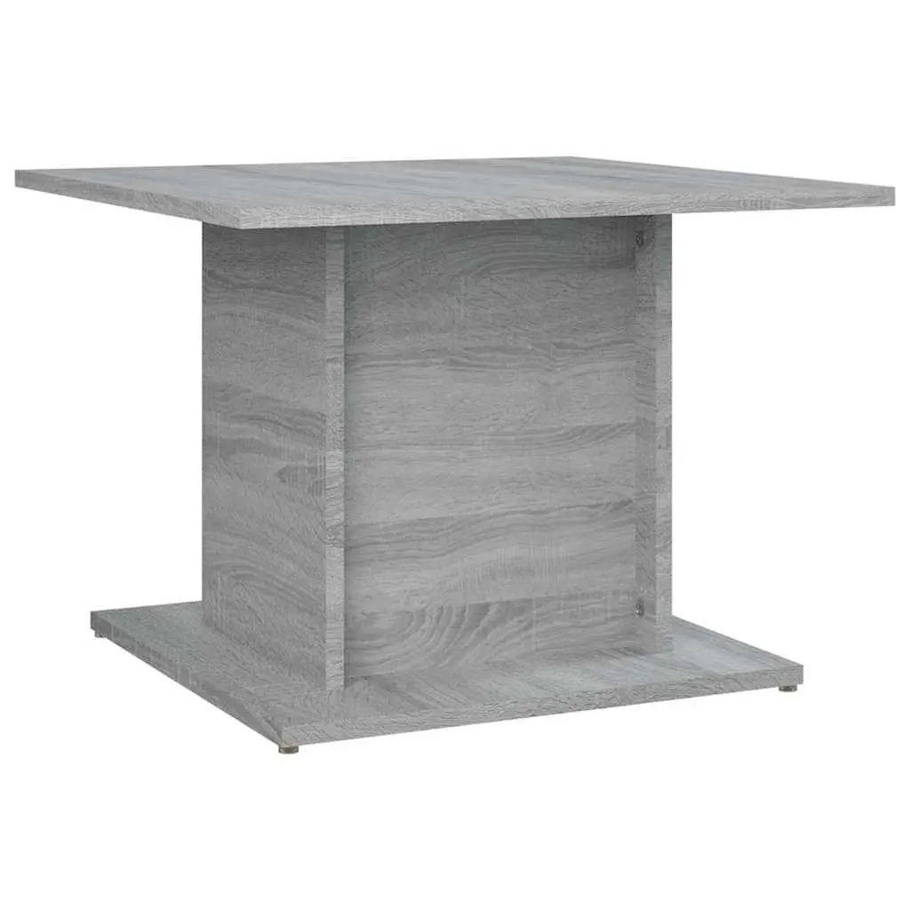 Coffee Table Grey Engineered Wood Living Room Accent Furniture 55.5 x 55.5 x 40 cm