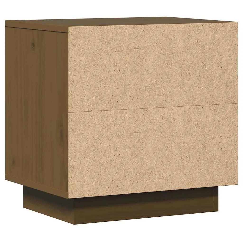 Bedside Cabinets Solid Pinewood Brown 40x30x40 cm 2 Piece Storage Tables