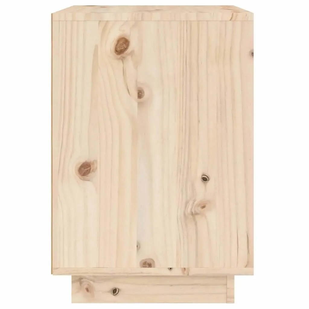 Bedside Cabinets Solid Pinewood Brown 40x35x50 cm 2 Piece Set