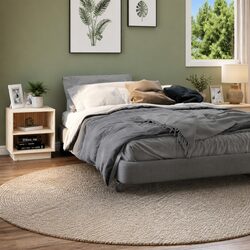 Your Essential Bedside Storage: Set of 2 Wooden Tables