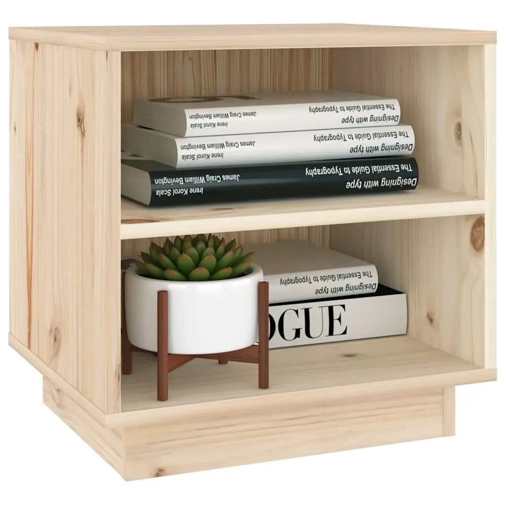 Bedside Tables Wooden 2 Piece 40x34x40 cm Brown Storage Cabinets