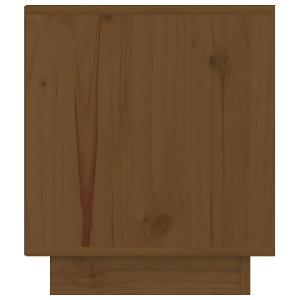 Bedside Tables Solid Wood Brown 40x34x40 cm 2 Piece Storage Cabinets