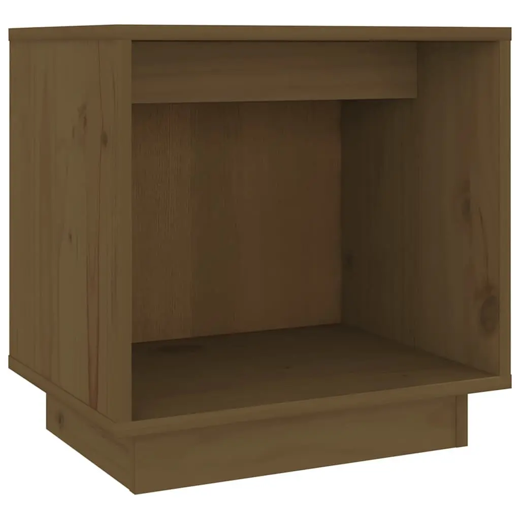 Bedside Table Brown Wooden Nightstand Storage Organiser 40x30x40cm