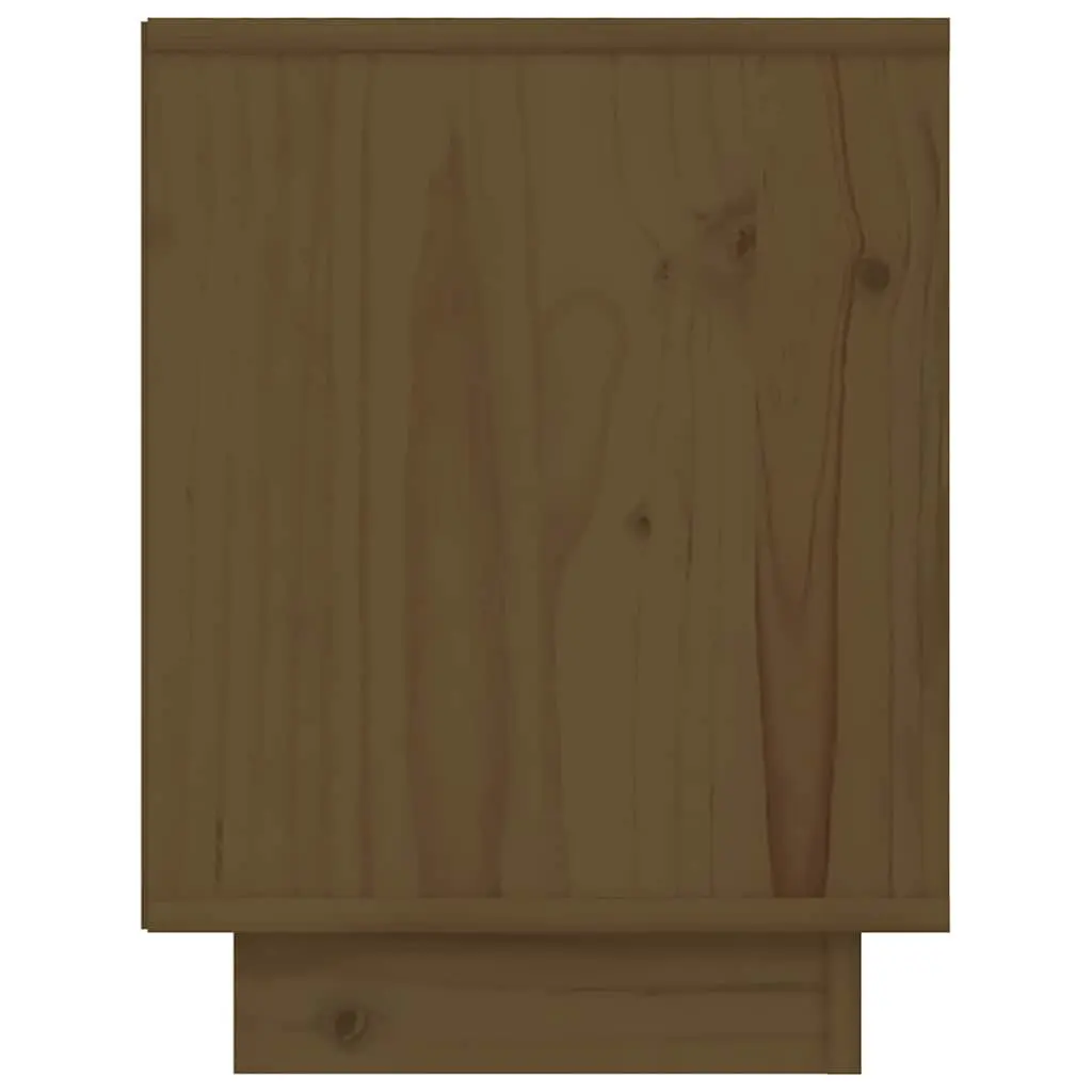 Bedside Table Brown Wooden Nightstand Storage Organiser 40x30x40cm