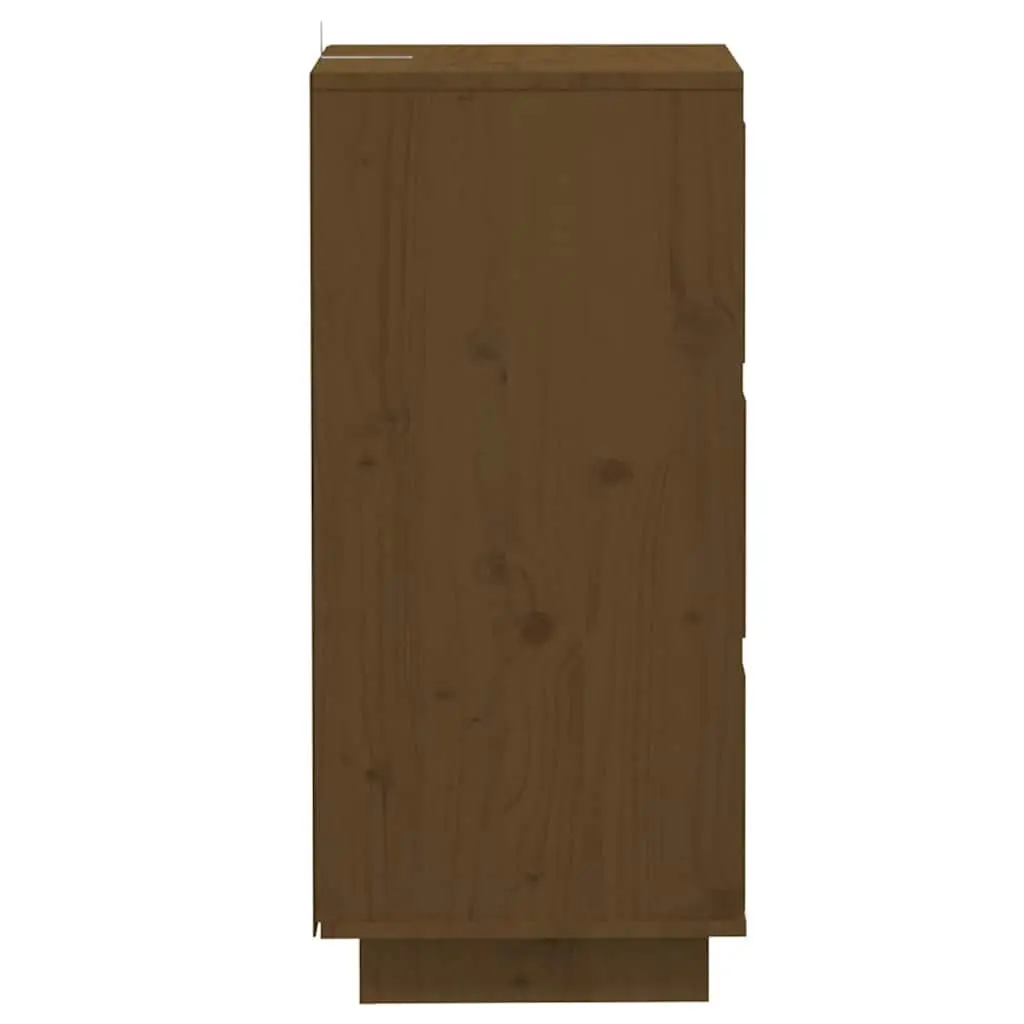 Solid Wood Sideboard Cabinet Honey Brown Storage Furniture Living Room Decor