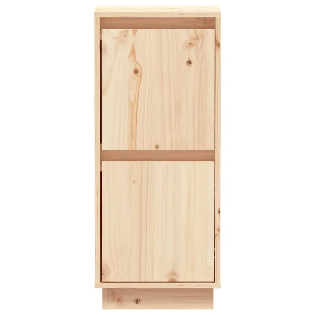 Sideboard Cabinet Solid Wood Pine 2 Door Storage Furniture Set Brown