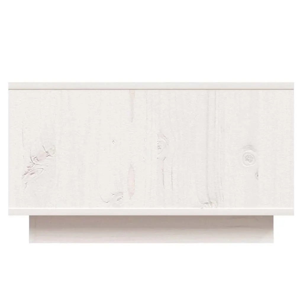 Wooden Coffee Table White Storage Drawer 55 x 56 x 32 cm
