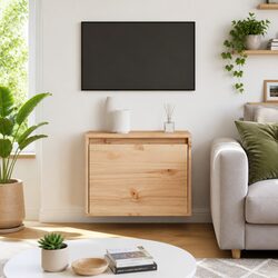 Friendly Wall Cabinet in Brown - 45x30x35 cm Pinewood