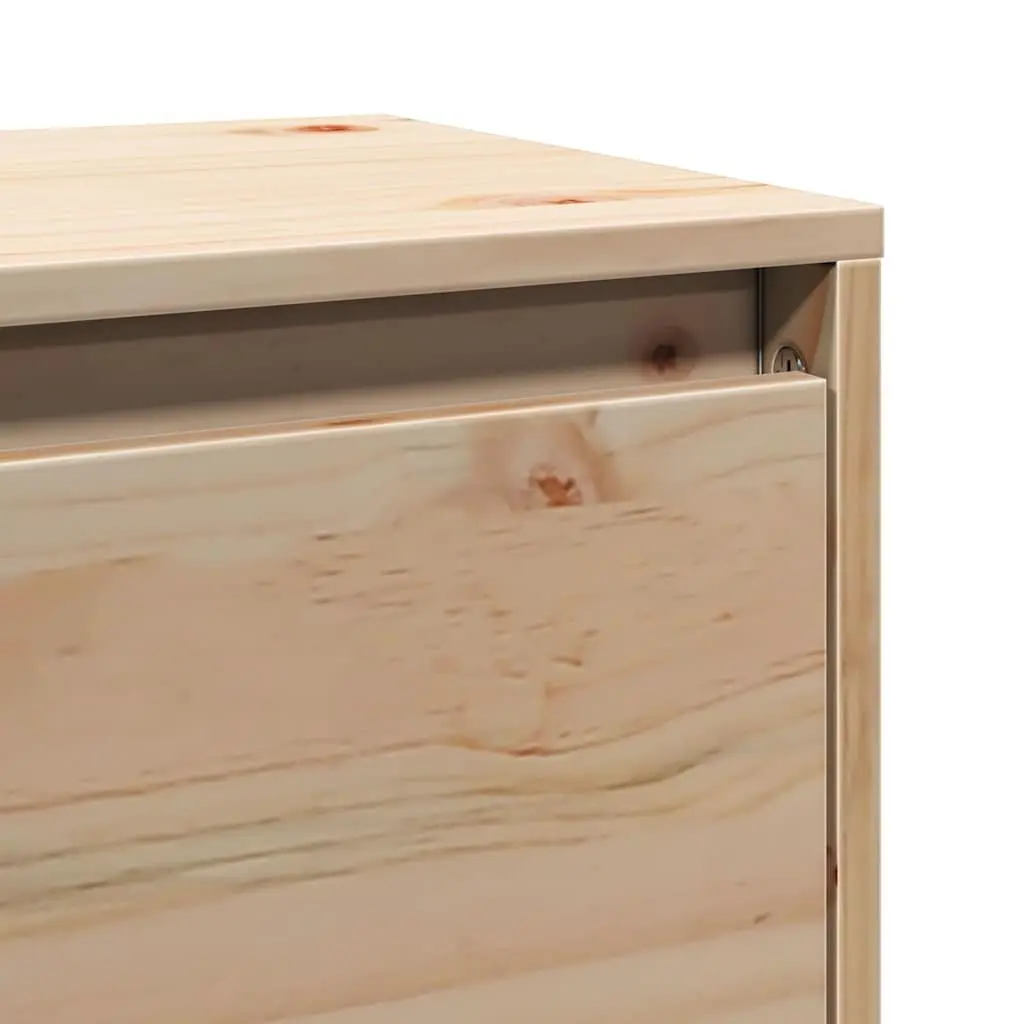 Wall Cabinets Solid Pine Wood 45x30x35 cm Brown 2 pcs