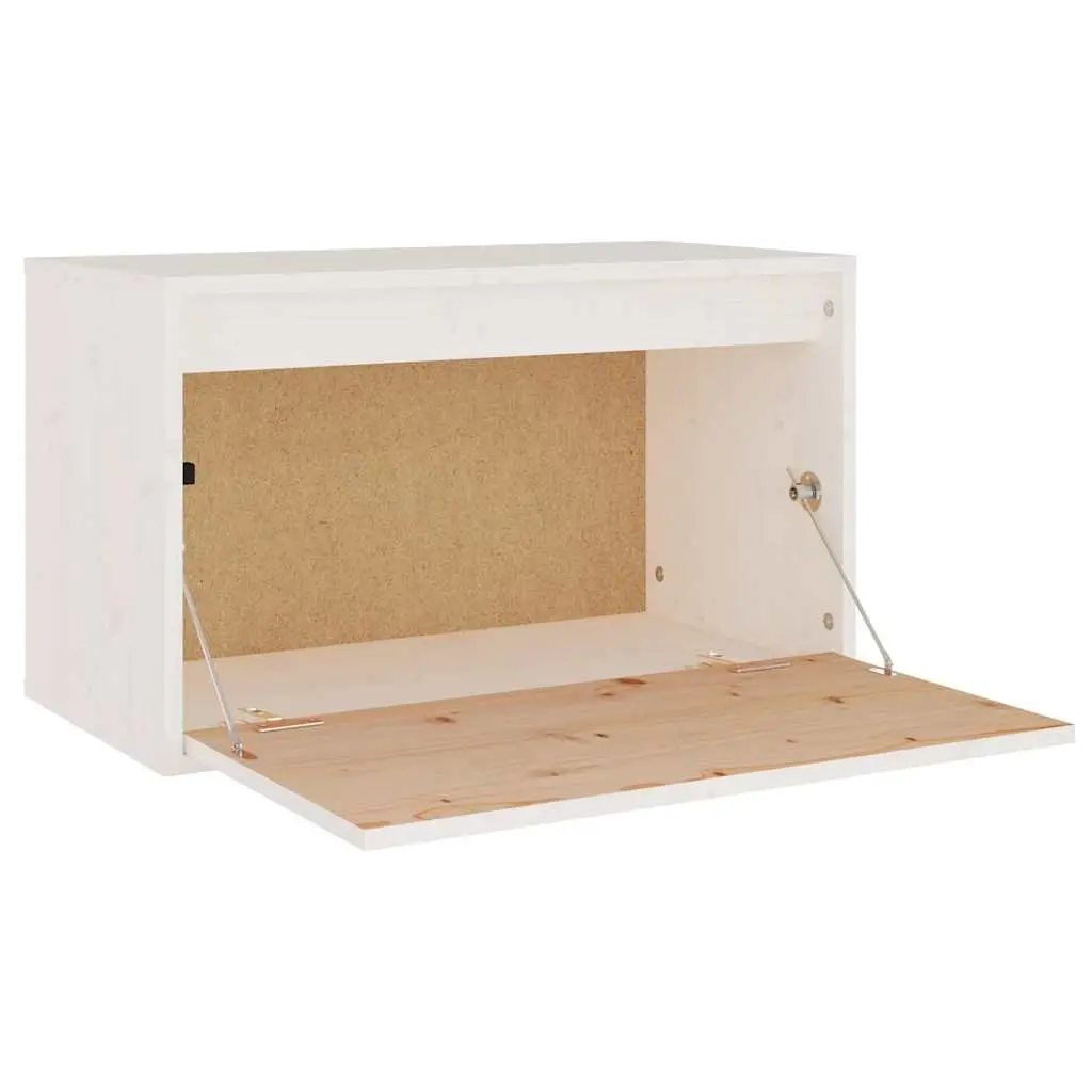 Wall Cabinet White Decorative Floating Shelving Unit Storage Display Organiser