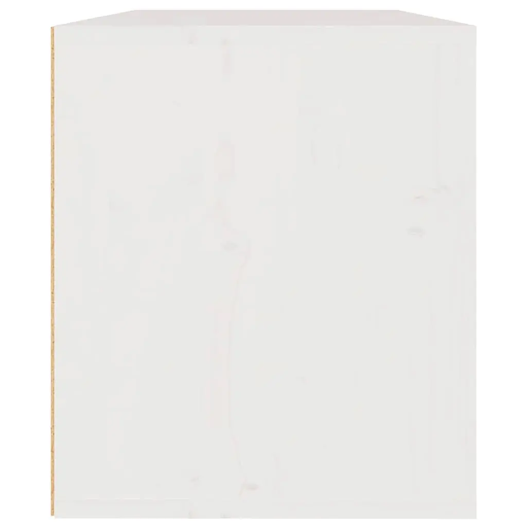 Wall Cabinet White Decorative Floating Shelving Unit Storage Display Organiser