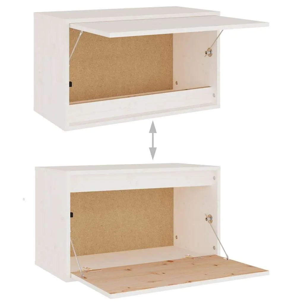 Wall Cabinet White Decorative Floating Shelving Unit Storage Display Organiser