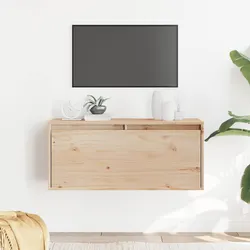 Friendly Brown Solid Wood Floating Shelf 80x30x35 cm