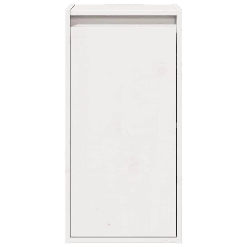 Wall Cabinets 2 pcs White 30x30x60 cm Solid Wood Pine Floating Storage Shelves