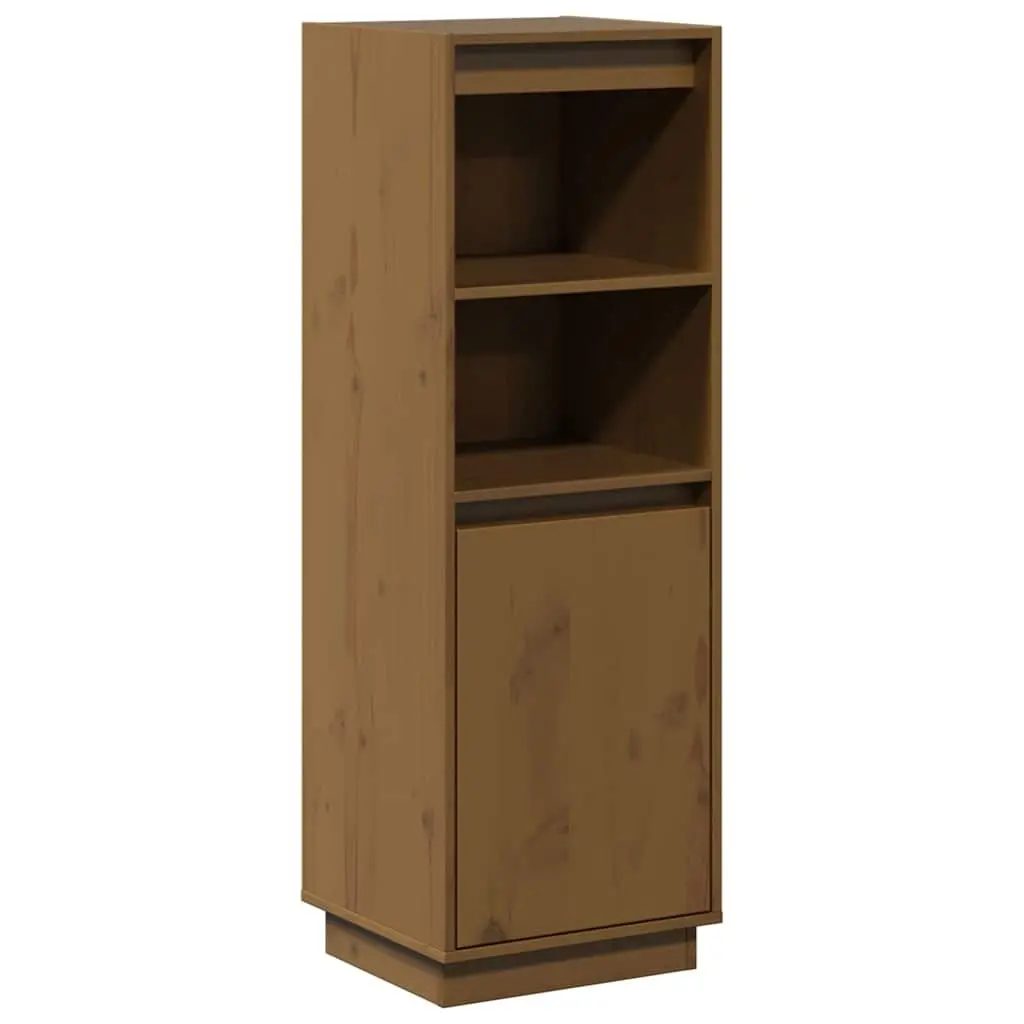 Highboard Solid Wood Storage Cabinet Brown Sideboard Cupboard Shelves Organiser