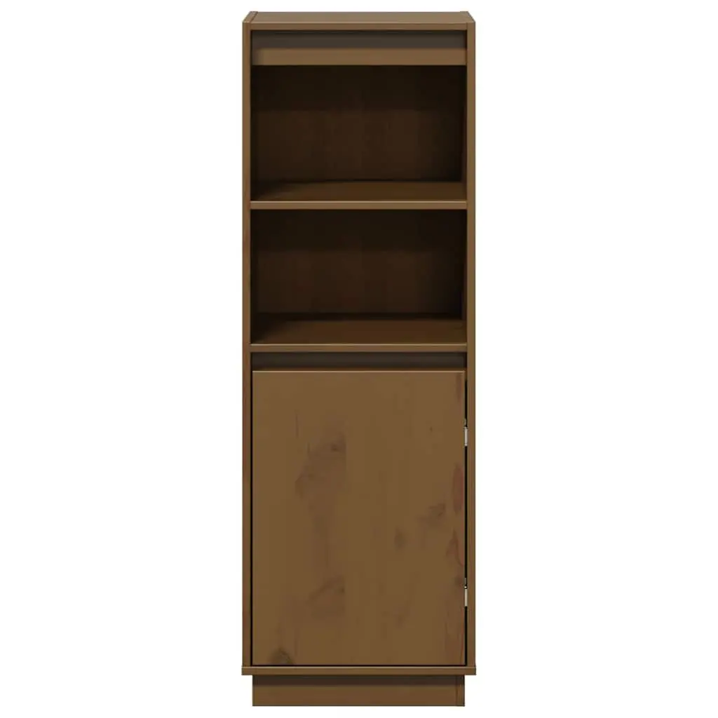 Highboard Solid Wood Storage Cabinet Brown Sideboard Cupboard Shelves Organiser