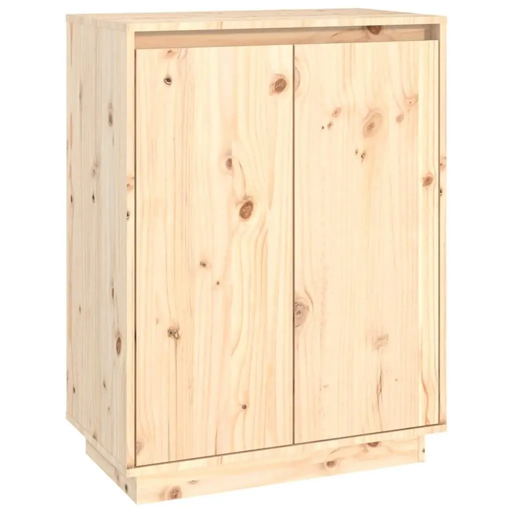 Shoe Cabinet Wooden Organizer Brown 60W x 35D x 80H cm
