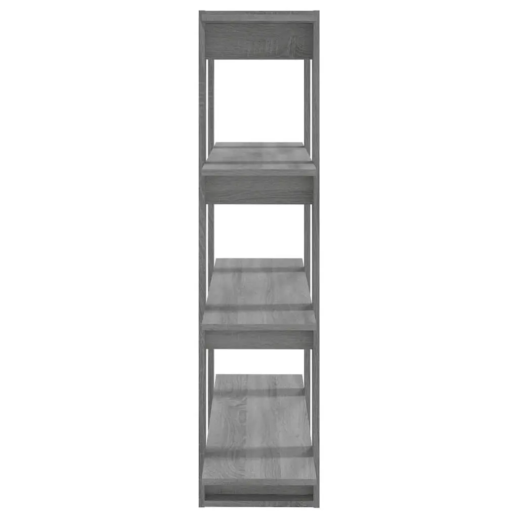 Book Cabinet Grey Shelving Unit 100W x 30D x 123.5H cm