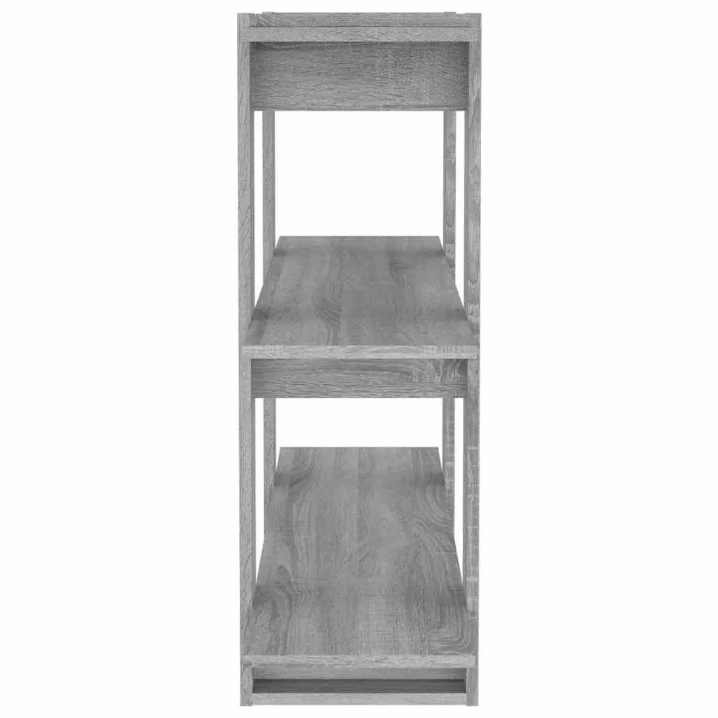 Book Cabinet Room Divider Grey Sonoma Bookshelf Storage Organiser 100x30x87cm