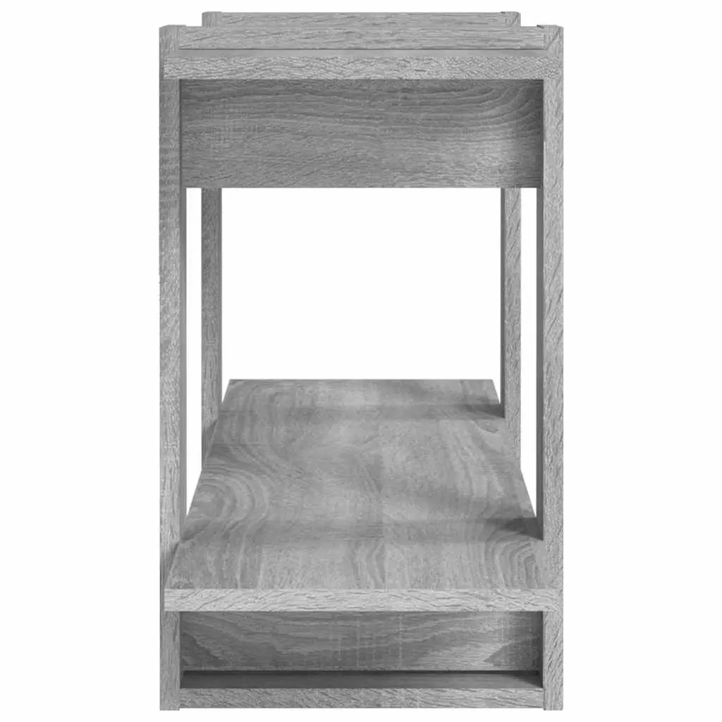 Book Cabinet Grey 100x30x51cm Shelving Unit Storage Organiser Display Furniture