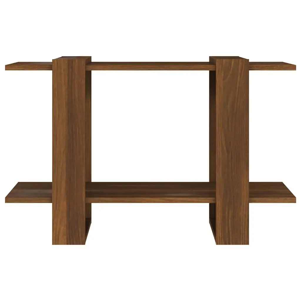 Book Cabinet Room Divider Shelf Brown Oak 80x30x51cm Storage Organiser