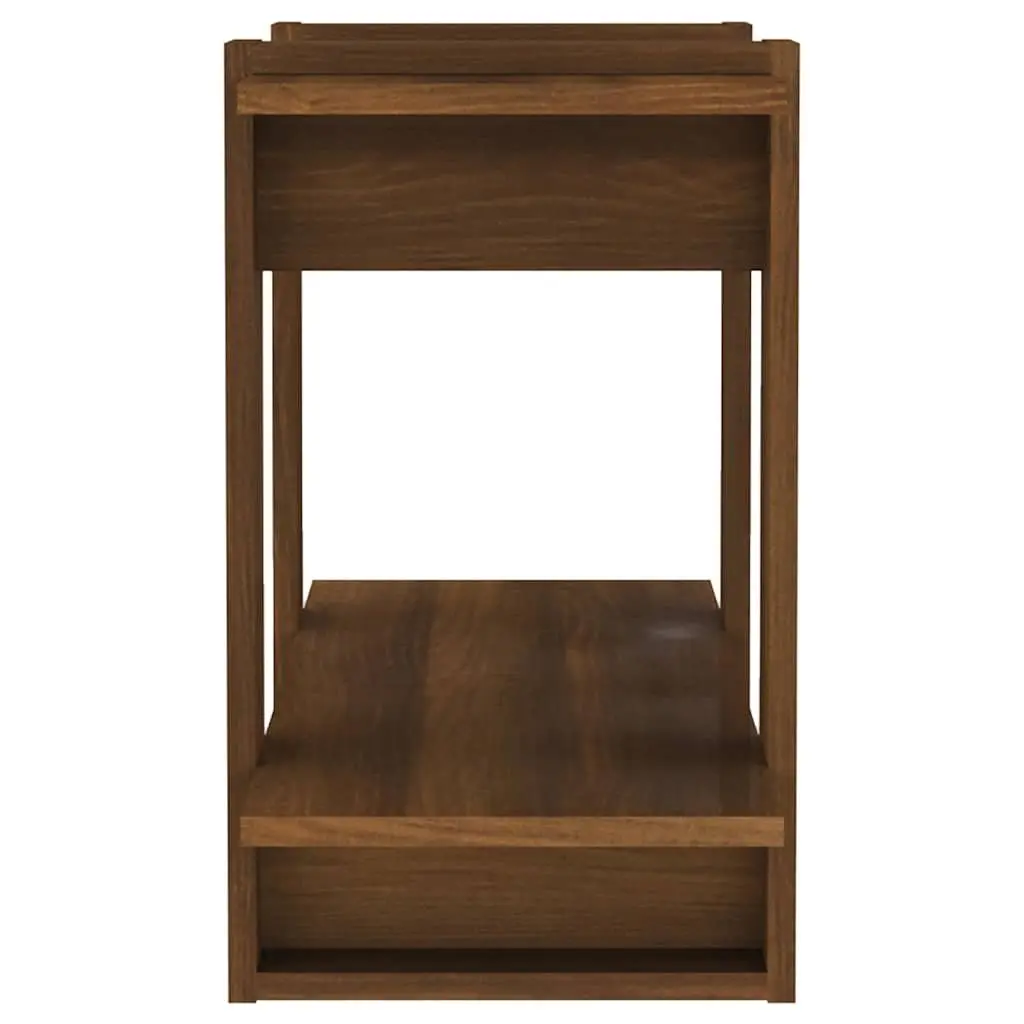 Book Cabinet Room Divider Shelf Brown Oak 80x30x51cm Storage Organiser