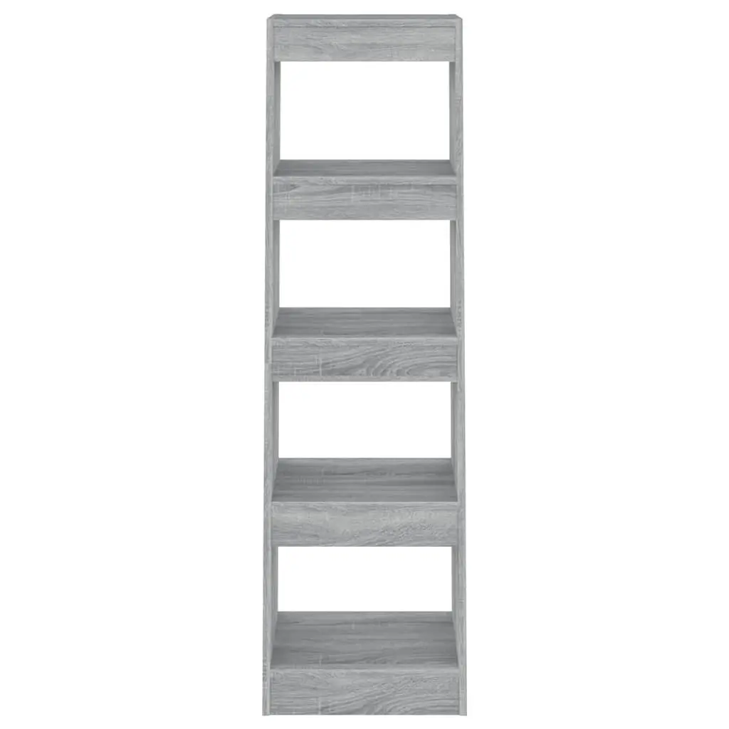 Book Cabinet Room Divider Tall Bookshelf Grey Standing Shelving Storage Unit