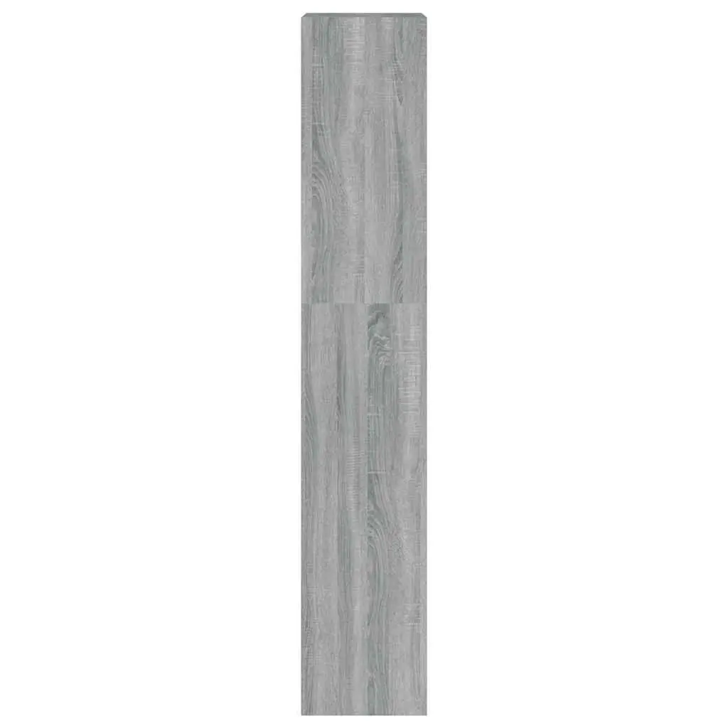 Book Cabinet Room Divider Shelf Grey Sonoma 40x30x166cm Storage Bookcase