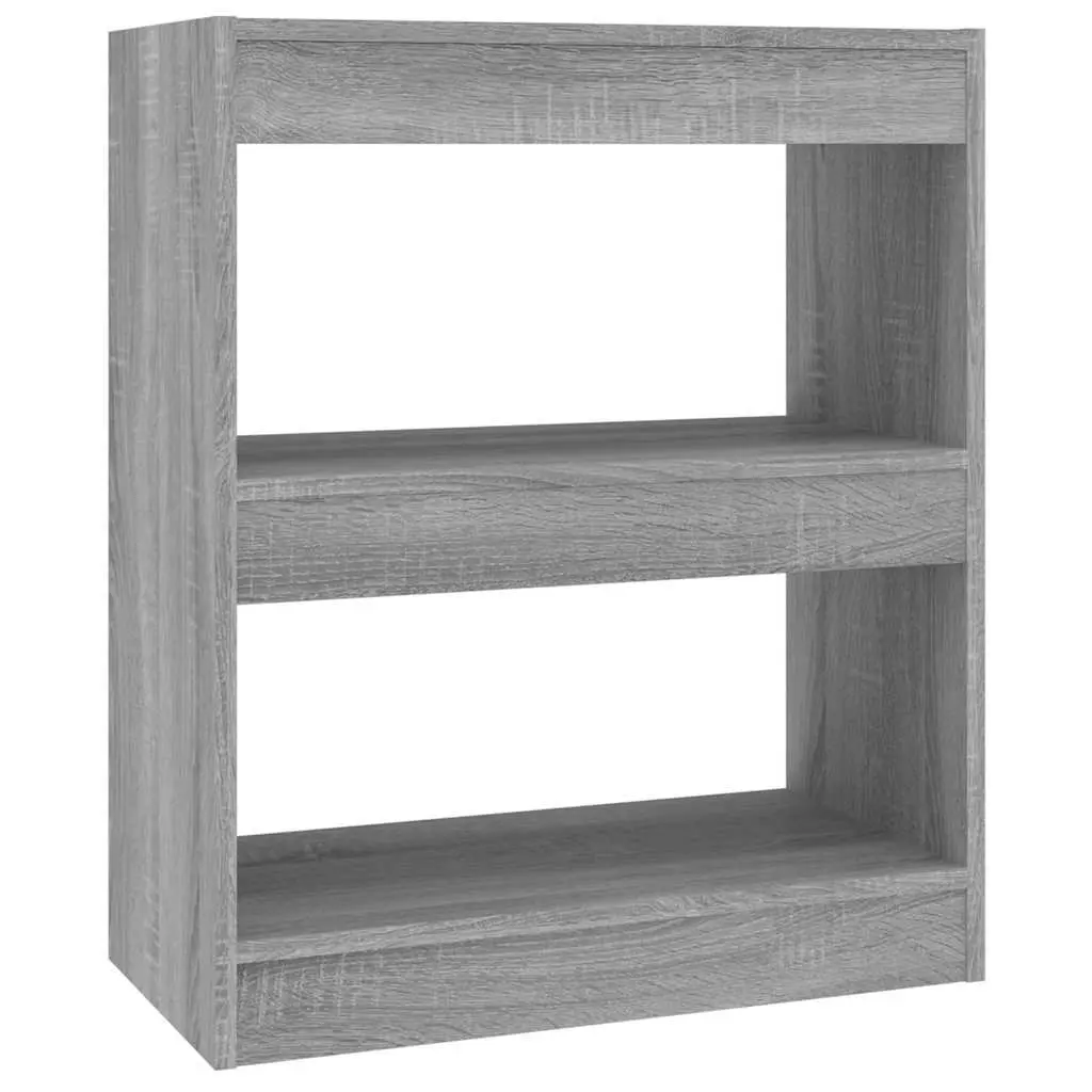 Book Cabinet Room Divider Grey Sonoma 60x30x72 cm