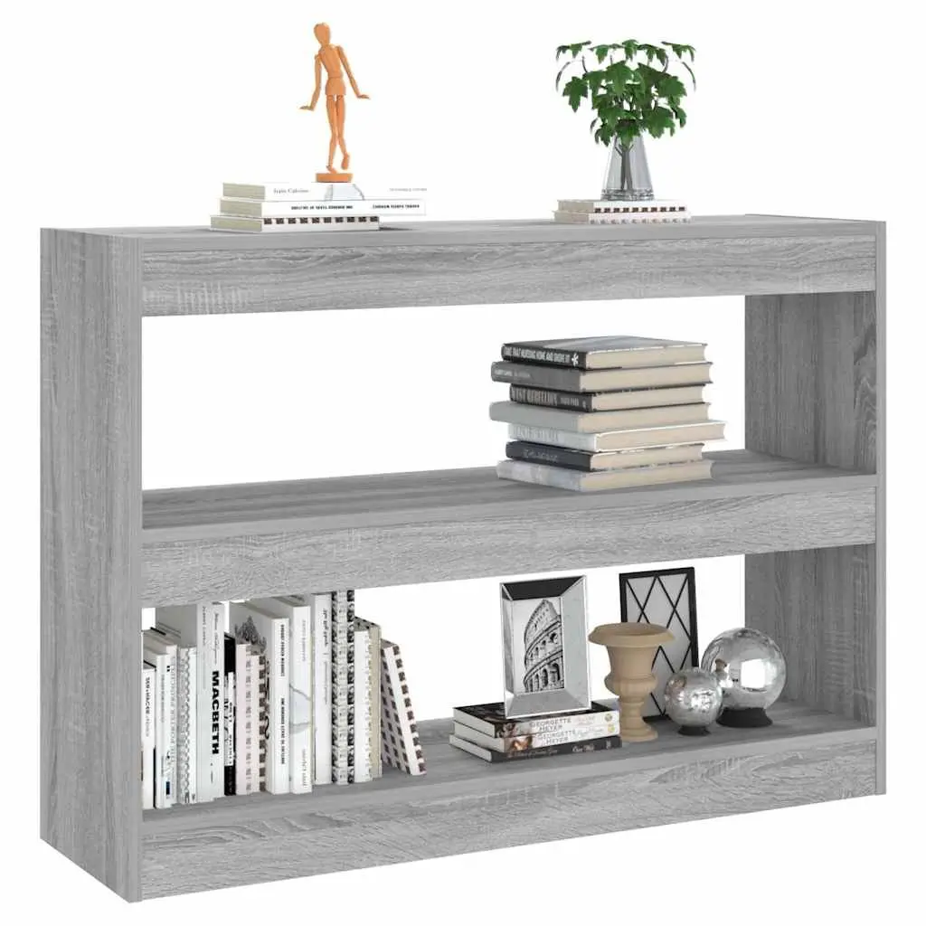 Book Cabinet Room Divider Grey Sonoma 100x30x72cm