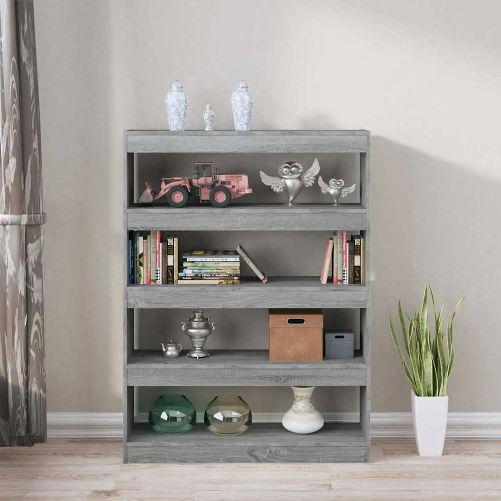 Book Cabinet Room Divider Grey 100W x 30D x 135H cm
