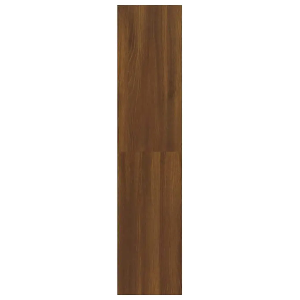 Book Cabinet Room Divider Brown Oak Shelving Unit Storage Bookcase Organiser
