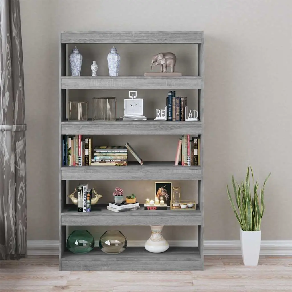 Grey Wooden Bookcase for Home Use