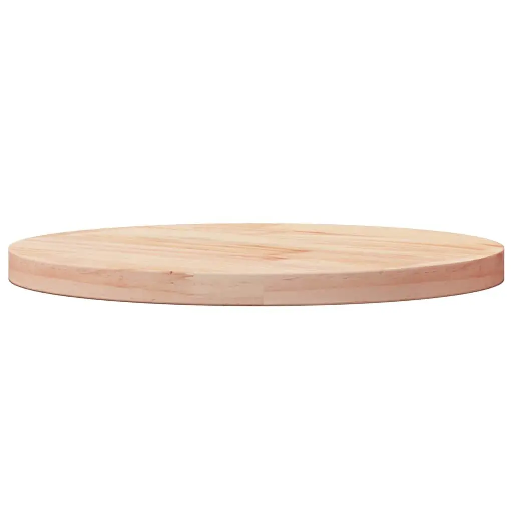 Round Solid Pinewood Table Top 40cm Diameter 2.5cm Thickness Brown