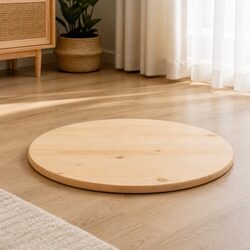 Friendly Round Solid Pine Wood Table Top Ø70cm for You