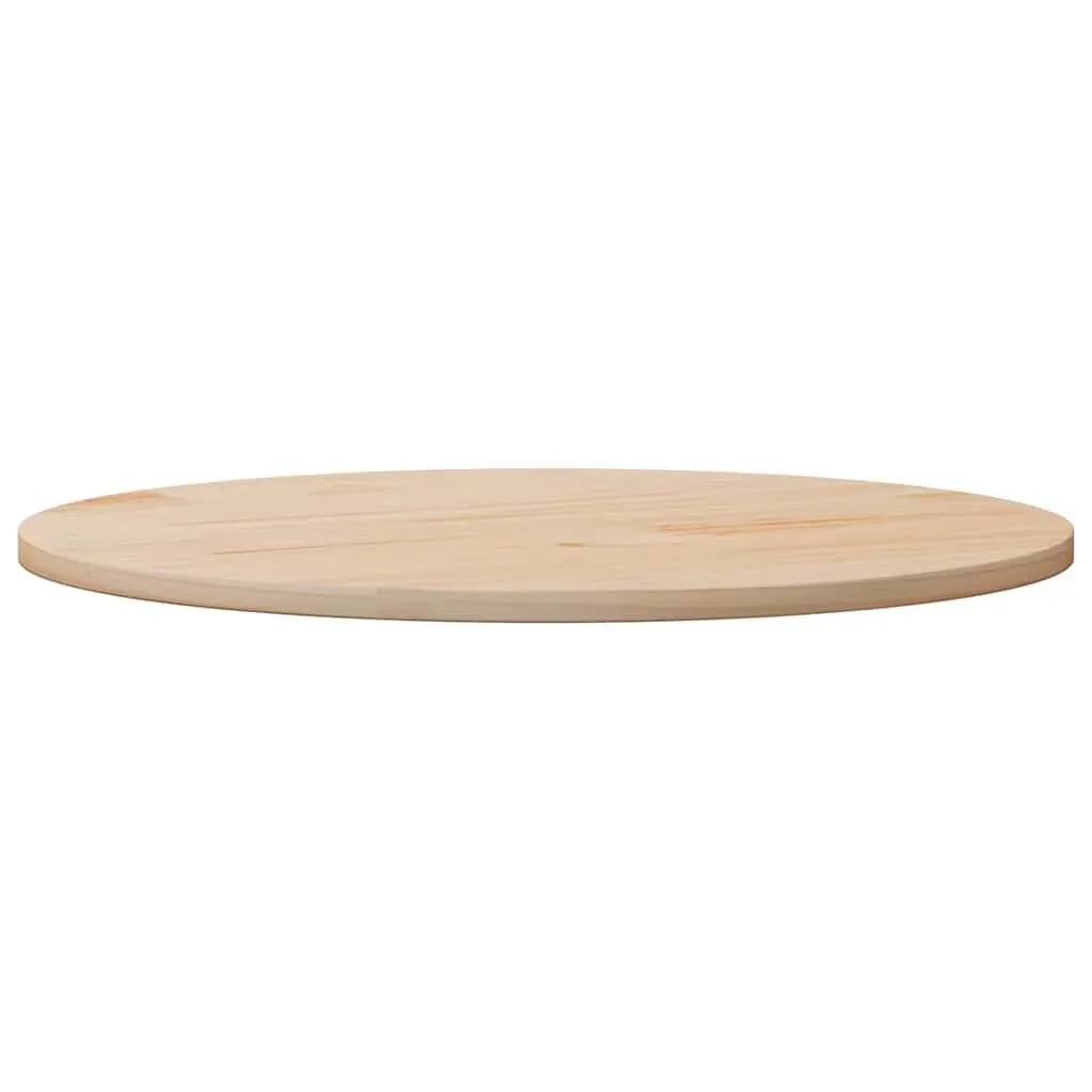 Round Table Top Solid Wood Pine Ø90cm