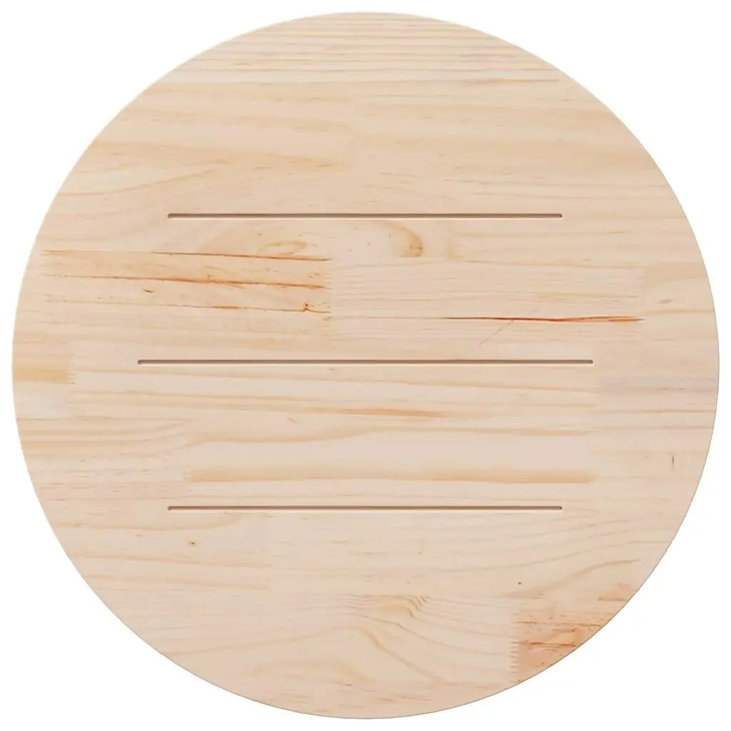 Round Table Top Solid Wood Pine Ø90cm
