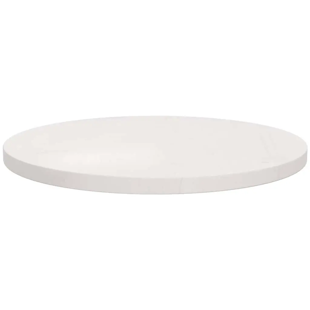 Round Table Top White Solid Pine Wood Dining Coffee Tables Indoor Furniture 50cm